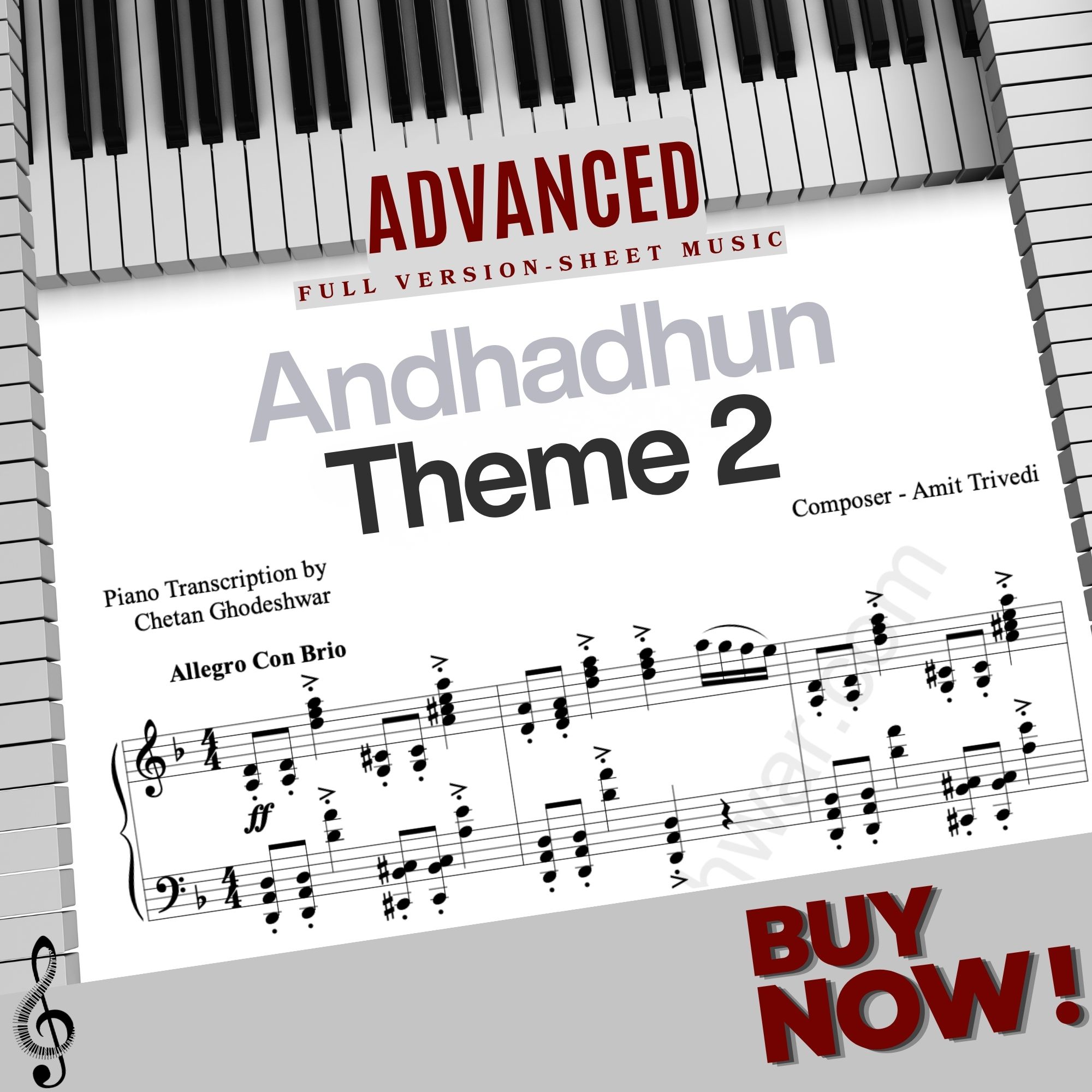 Andhadhun Theme 2 Sheet Music