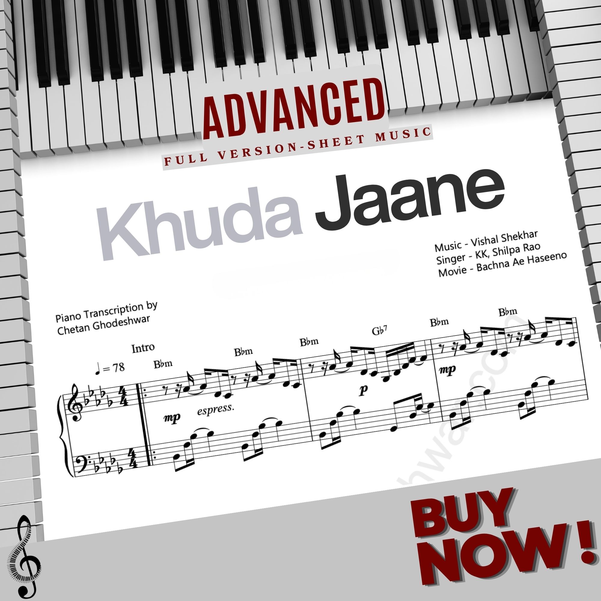 Khuda Jaane Sheet Music