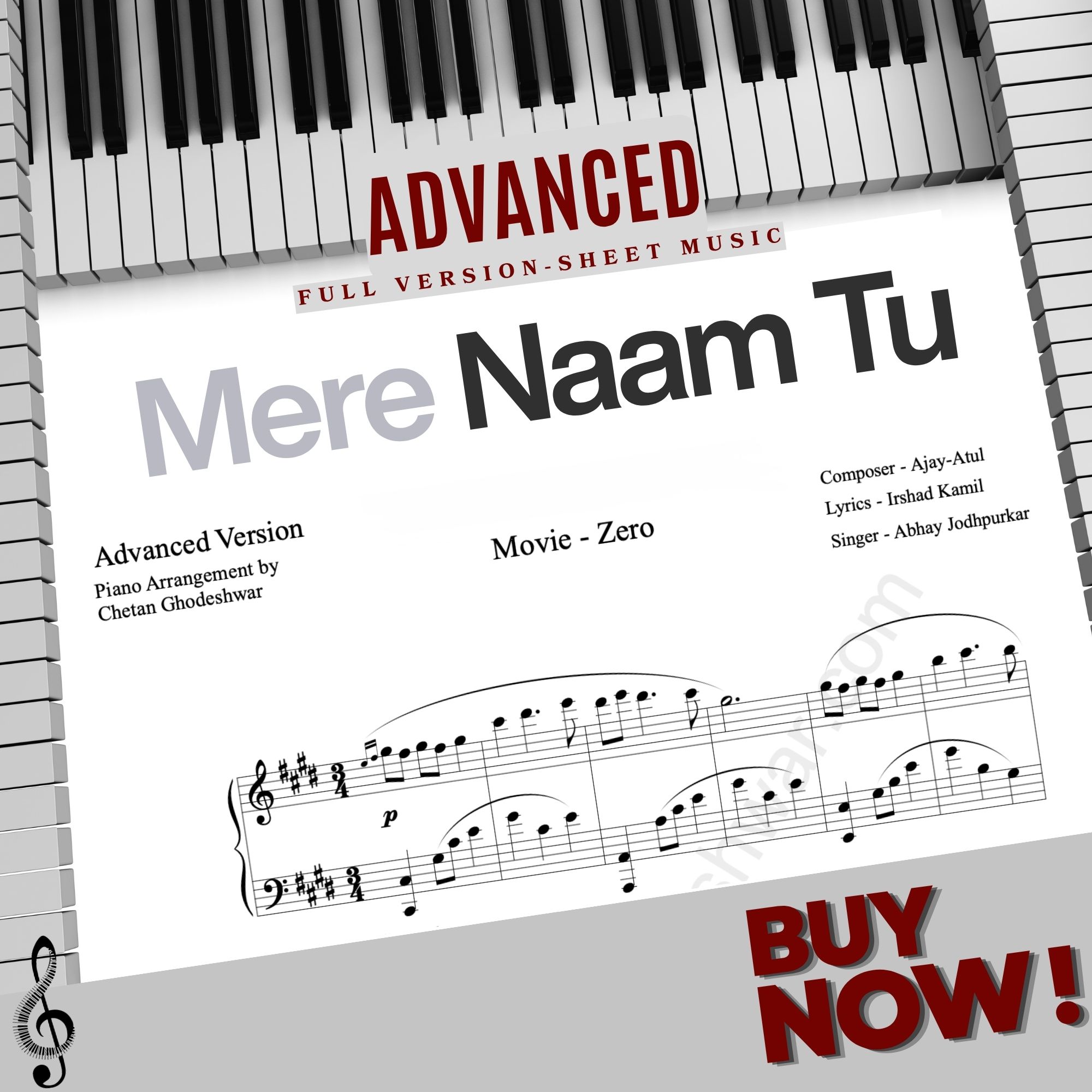 Mere Naam Tu Sheet Music